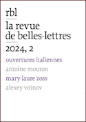 Revue de Belles Lettres 2024, no 02